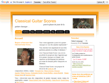 Tablet Screenshot of classicalguitarscores.com